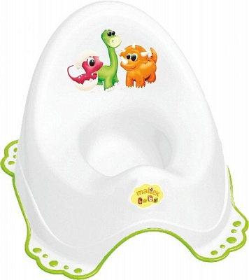 Горщик Maltex з резинками Діно білий 7415