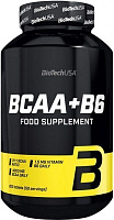 Амінокислоти BioTech BCAA + B6 без смаку 100 капс. 