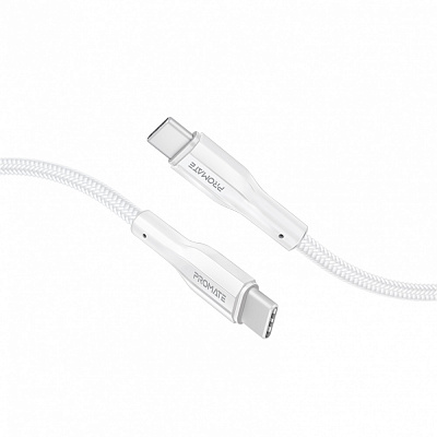 Кабель Promate xCord-CC200 USB-C to USB-C 3А 2 м white (xcord-cc200.white)