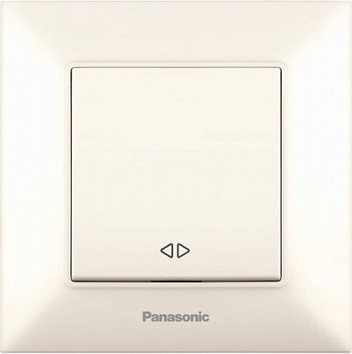 Вимикач перехресний одноклавішний Panasonic Arkedia Slim 10 А 250В кремовий 480100202