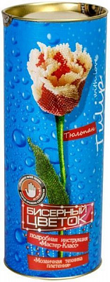 Набор для творчества Danko Toys Бисерный Цветок Тюльпан БЦ-02