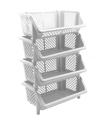 Етажерка універсальна 4-секційна 890х590х380 мм білий