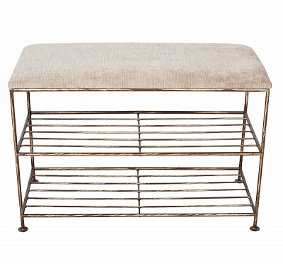 Подставка под обувь Метал Арт София 300x700x450 мм / коричневый 