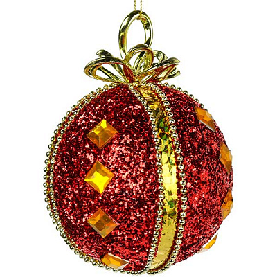 Куля Гламурний бант червоний