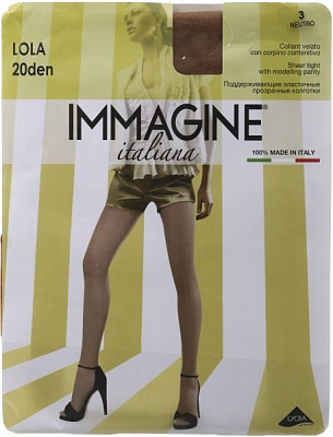 Колготки женские Immagine Lola 20 Den Nature р. 3 натуральный 1 шт. 