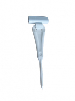 Ценник -игла для гастрономии белая 100 мм 5 шт. 