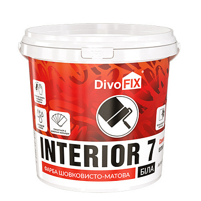 Фарба латексна Elite Construction Семерочка шовковистий мат біла 1л