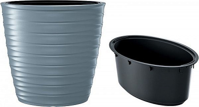 Горшок для цветов Prosperplast FREZE 600 мм овальный бело-серый 