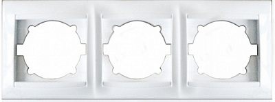 Рамка трехместная Erste Prestige горизонтальная белый 9206-83,W