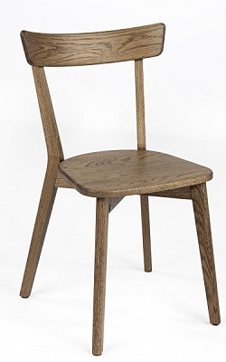 Стілець обідній LORI Модерн дубовий, Димчатий , тверде сидіння, / дуб коричневий