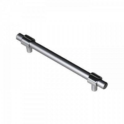 Мебельная ручка рейлинговая Kerron 128 мм S-3411-128 CH-MC матовый хром