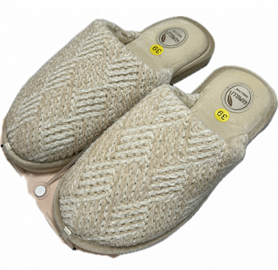 Тапки домашние Gemelli Жако р.37 молочный