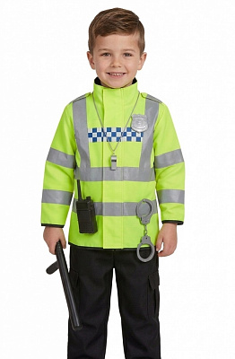 Костюм детский карнавальный Keyno Полицейский зеленый KN599