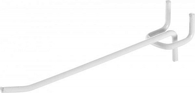 Крючок одинарный под перфорацию КОп 150/25-02 10 шт. белый