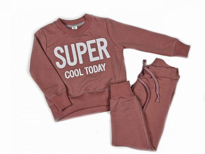 Спортивний костюм Luna Kids 1 д/д р.104 темно-рожевий/сірий
