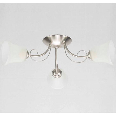 Люстра стельова Геотон А538-3 3x60 Вт E27 матовий хром