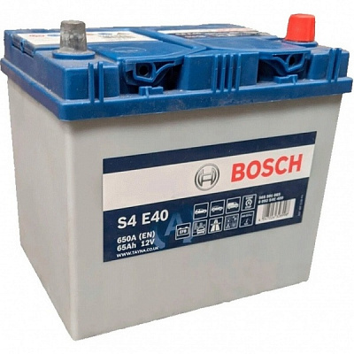 Аккумулятор автомобильный Bosch 65Ah 650A 12V BO 0092S4E400 «+» справа (BO 0092S4E400)