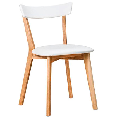 Стул обеденный Высота сиденья - 470 мм РПМК Цюрих ясень/белый