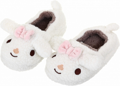 Тапочки для девочек HW с аркой Овечка р.24-25 белый NULL