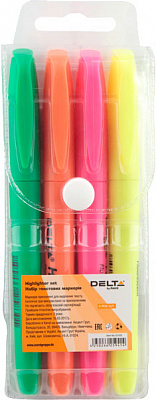 Набір маркерів Axent Highlighter 4 шт. 2-4 мм d2503-40 мульти