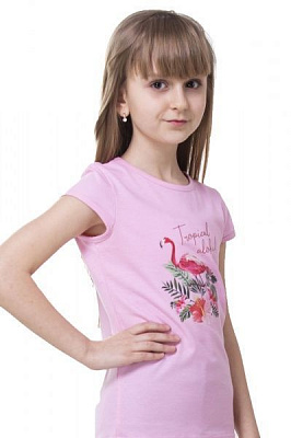 Футболка для дівчаток KOSTA р.134-140 рожевий 0112-7