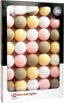 Электрогирлянда Котоновые шарики PEARLS LIGHT лампа накаливания 35 ламп