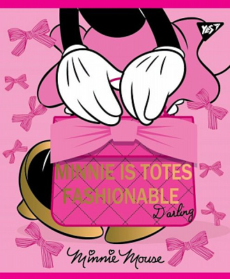 Зошит шкільний А5/12 в лінійку Minnie Gold 764232 YES