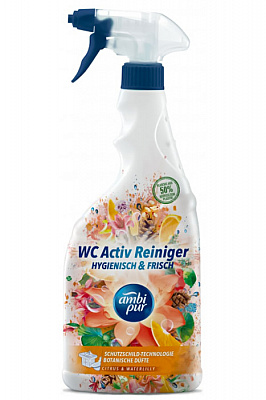 Универсальное средство Ambi Pur для чистки туалета и ванной комнаты Botanical Fragrances Цитрус и водяная лилия 0,75 л