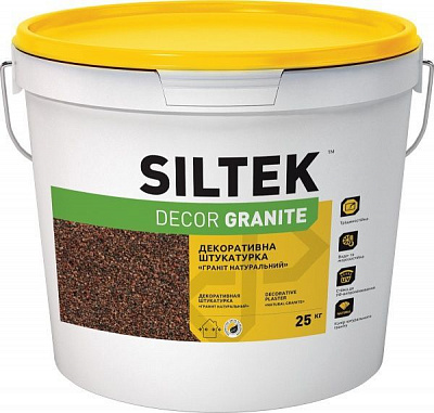 Декоративная штукатурка мозаичная Siltek DECOR GRANIT 1,2-1,6 мм 25 кг