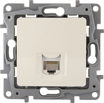 Розетка комп’ютерна Legrand Etika RJ45 CAT5 UTP кремовий