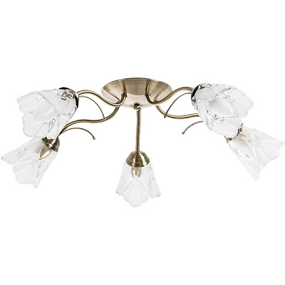 Люстра Accento lighting Evridika ALSQ-MD37618/5 5x60 Вт E14 антична латунь