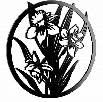 Панно Нарцисс PN178 46x46 см 