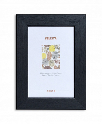 Рамка для фотографии со стеклом Веліста 25W-86888-8v 1 фото 13х18 см черный 