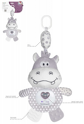 Подвеска Funmuch Маленький бегемотик со световыми эффектами 6756813
