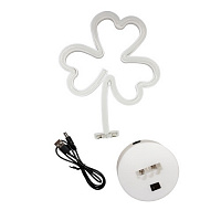Ночник LED-NEON CLOVER зеленый B-28