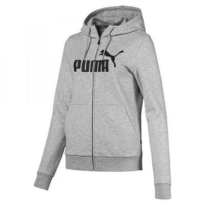 Джемпер Puma Essentials Fleece Hooded Jkt 85181104 р. S серый