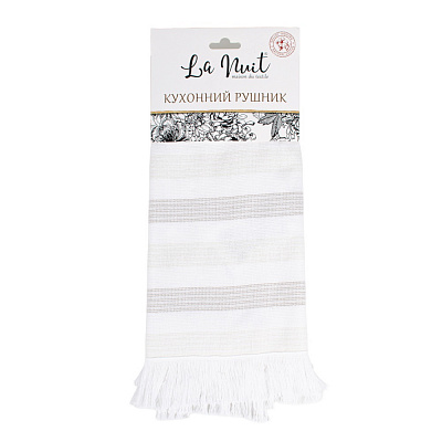 Рушник махровий Смужка 40x60 см світло-сірий BILTEX