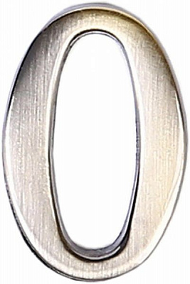 Цифра O цинк старая бронза 45 мм Larvij LNZ4 AB #0