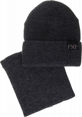 Комплект шапка + снуд Pompona для мальчиков р.52-54 графит 20 Z P 80 k 