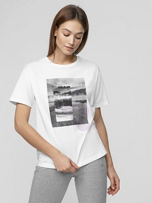 Футболка 4F D4L21-TSD210-10S р.XS білий