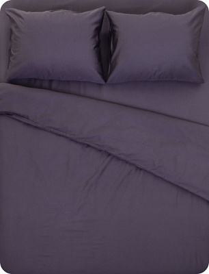 Комплект постільної білизни Stone Wash євро фіолетовий