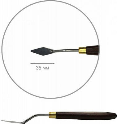 Мастихин Classic ромб мини № 42 3,5 см ROSA Gallery 