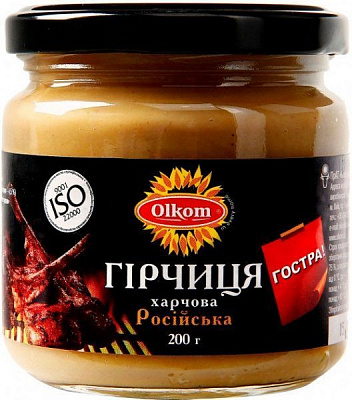 Горчица Олком ™ Российская 200 гр