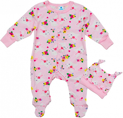 Комбінезон Minikin та шапочка д/д 22890162 рожевий р.62