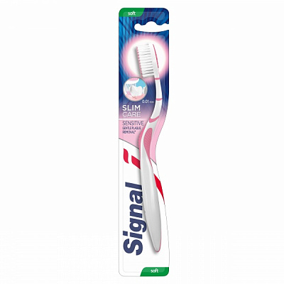 Зубна щітка Signal Дбайливе видалення нальоту м'яка 1 шт.