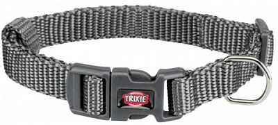 Ошейник Trixie для собак Premium нейлон графитовый XS-S 22-35 см / 10 мм 201416