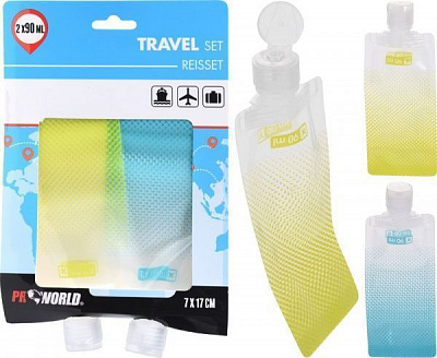 Набір ємностей м'яких для подорожі 2 штуки 90 мл