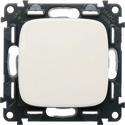 Выключатель одноклавишный Legrand Allure без подсветки 10 А 250В кремовый 752801