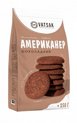 Печенье ВАЦАК Американер шоколадный 230 г 