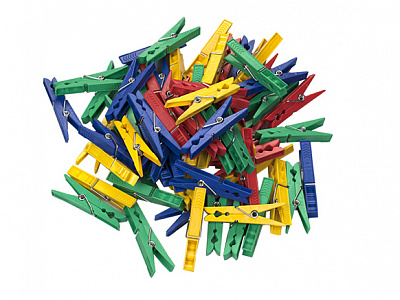 Прищепки пластик усиленные (72мм) 24 шт. MTM